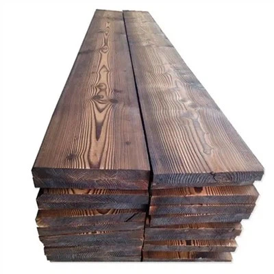 Tablero de madera maciza carbonizada